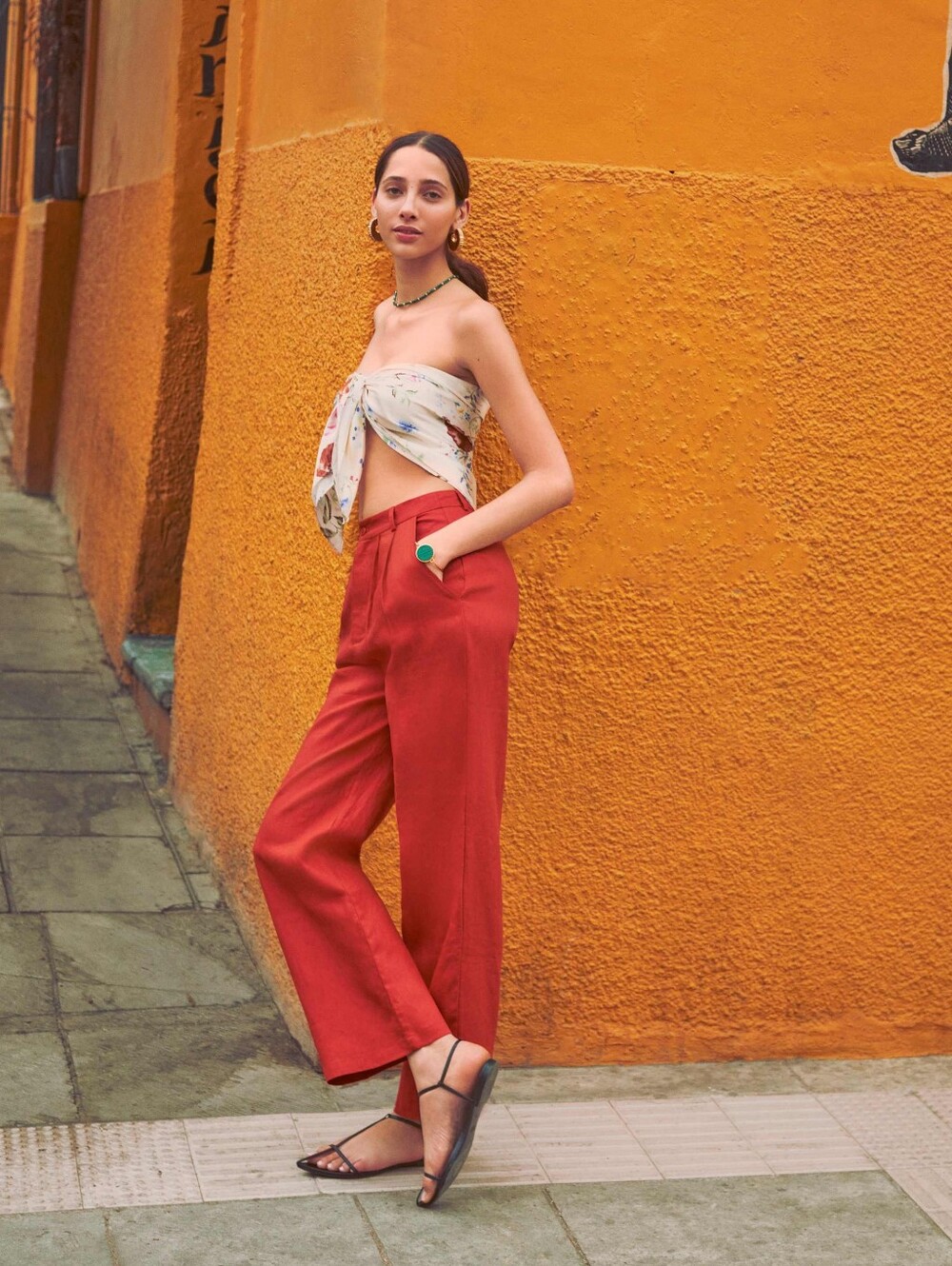 Reformation High-Waist Wide Leg Vesta Pants